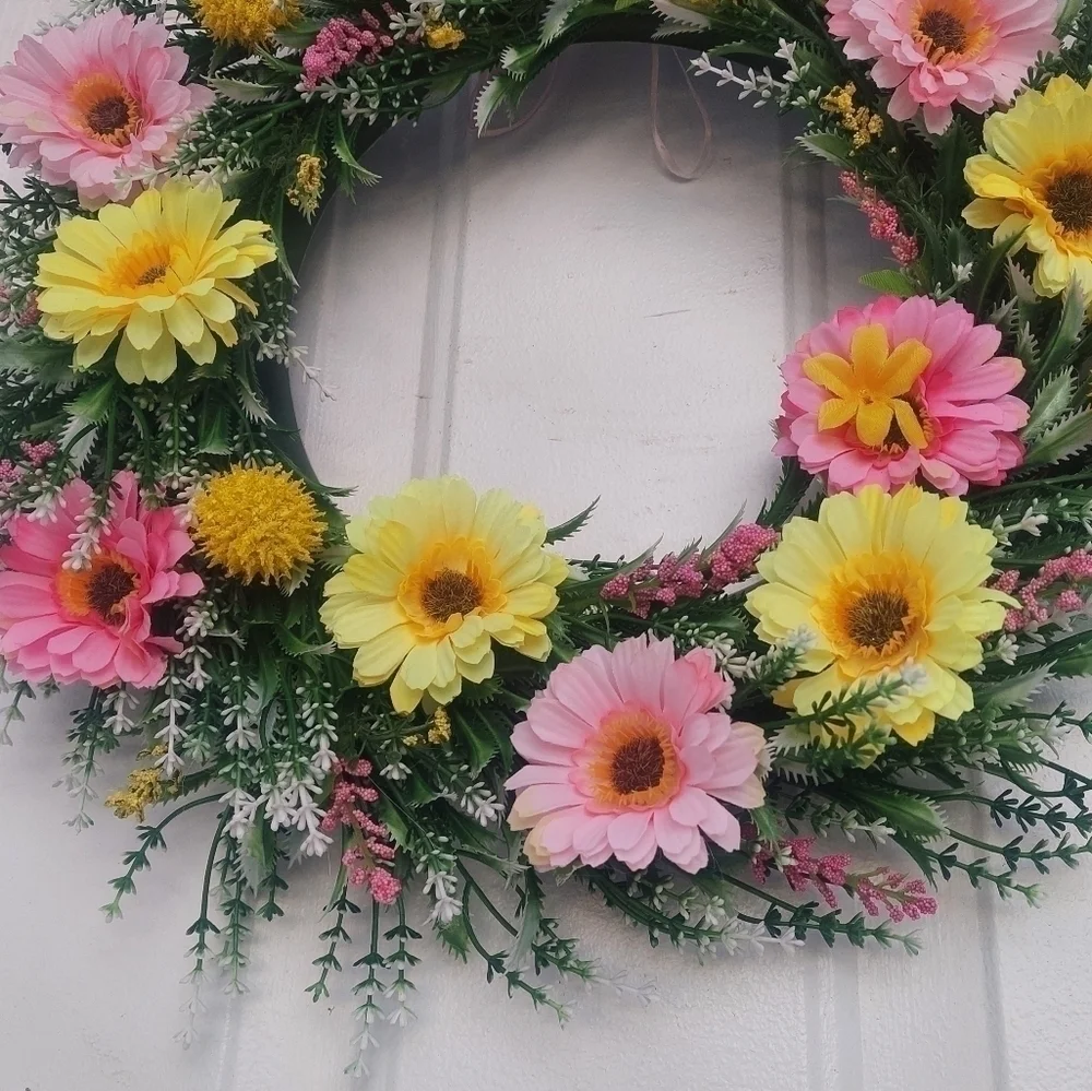 HANDMADE spring wreath